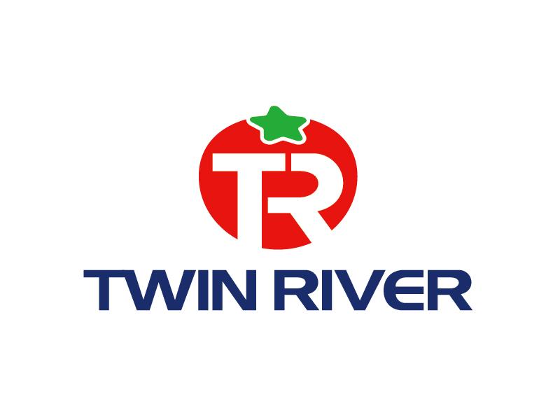 張俊的TWIN RIVER工廠LOGO設計logo設計