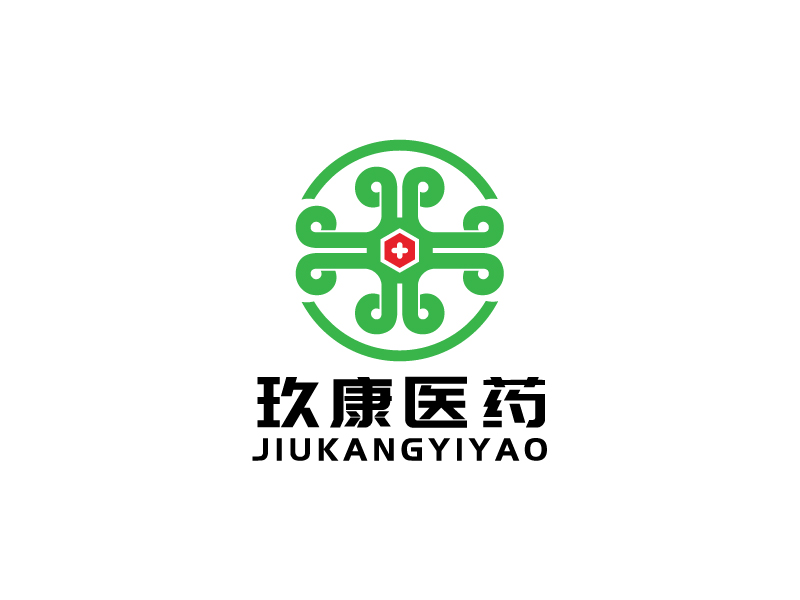 李寧的廣州玖康醫(yī)藥研究有限公司logo設(shè)計(jì)