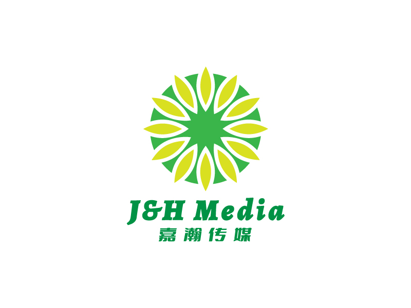 李寧的J&H Media 嘉瀚傳媒logo設計