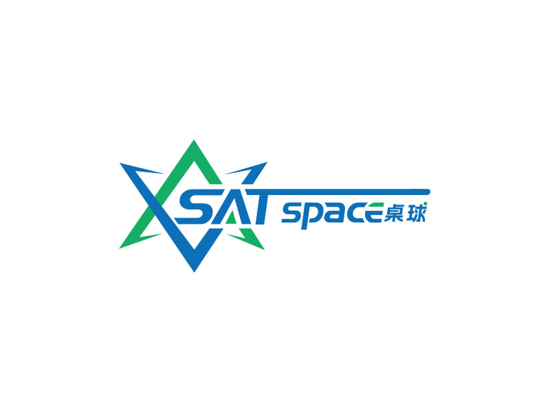 朱紅娟的SAT  space  桌球logo設計